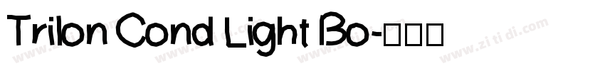 Trilon Cond Light Bo字体转换
